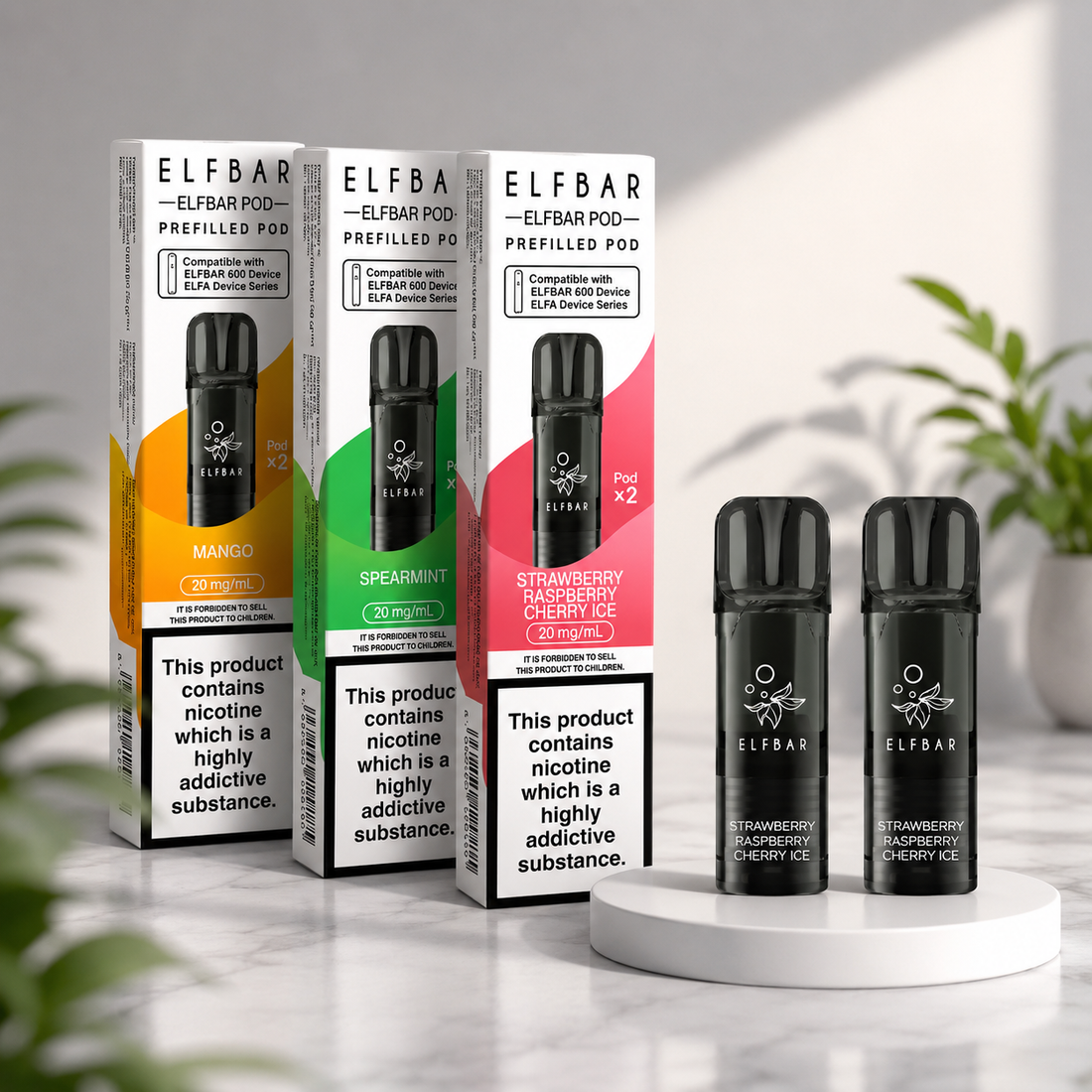 Elf bar 600 PREFILLED replacement pod (SINGLE)
