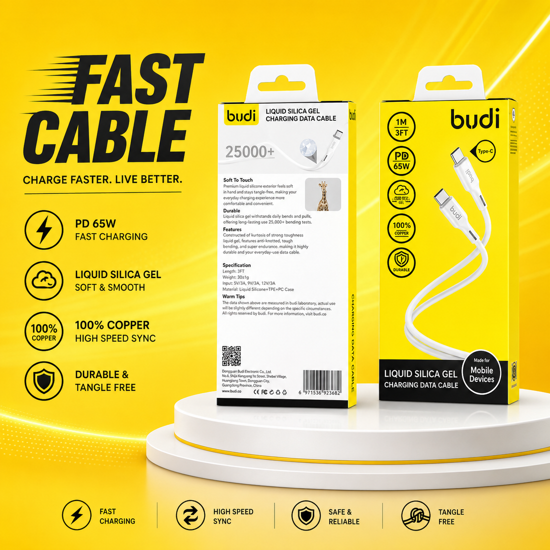 Fast charging cables for vape devices and phones
