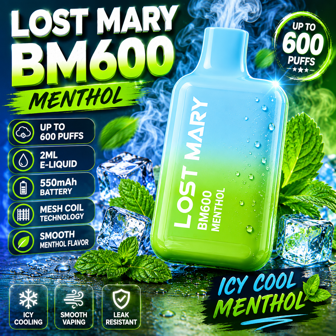 Lost Mary BM600 disposable vape- Pack of 10
