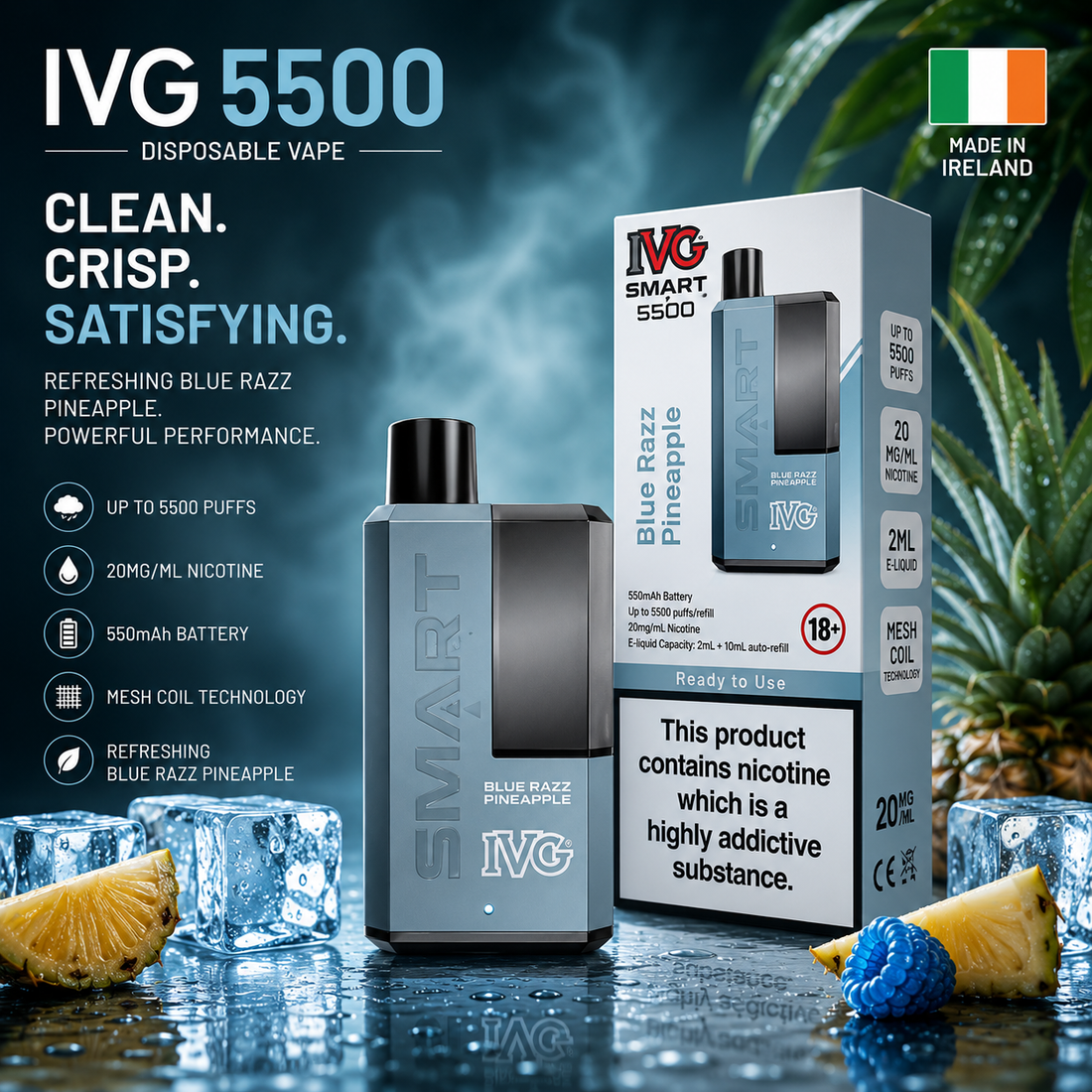 IVG 5500 Disposable Vapes-Single Vape