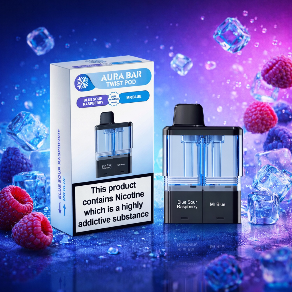 Crystal Prime Twist 40k Dual Flavour Prefilled Replacement Pods -  Pack of 5