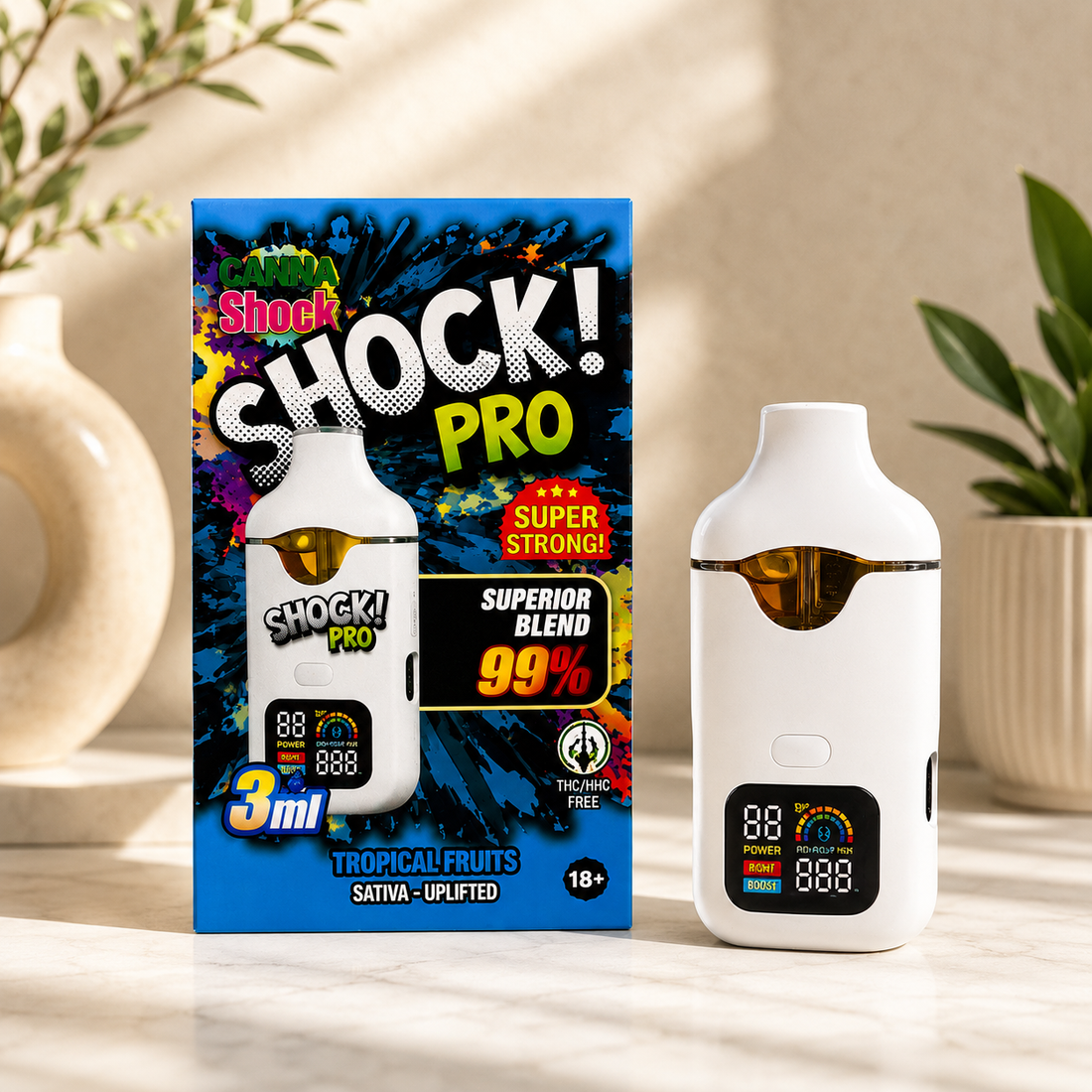 Shock pro 3ml Superior Blend - HHC Alternative Disposable Single Vape