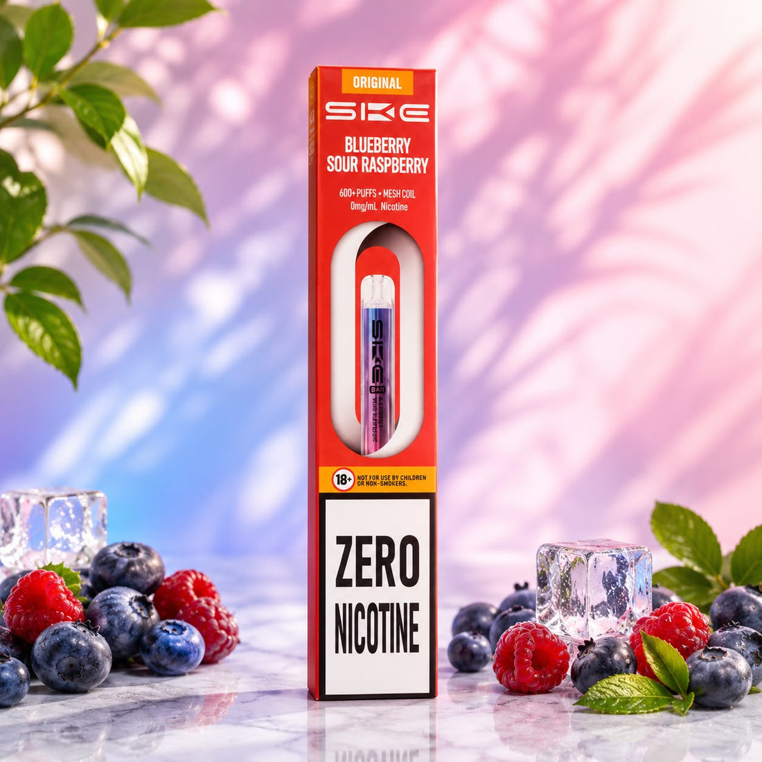 SKE Crystal Bar 600 Zero Nicotine Disposable Vape