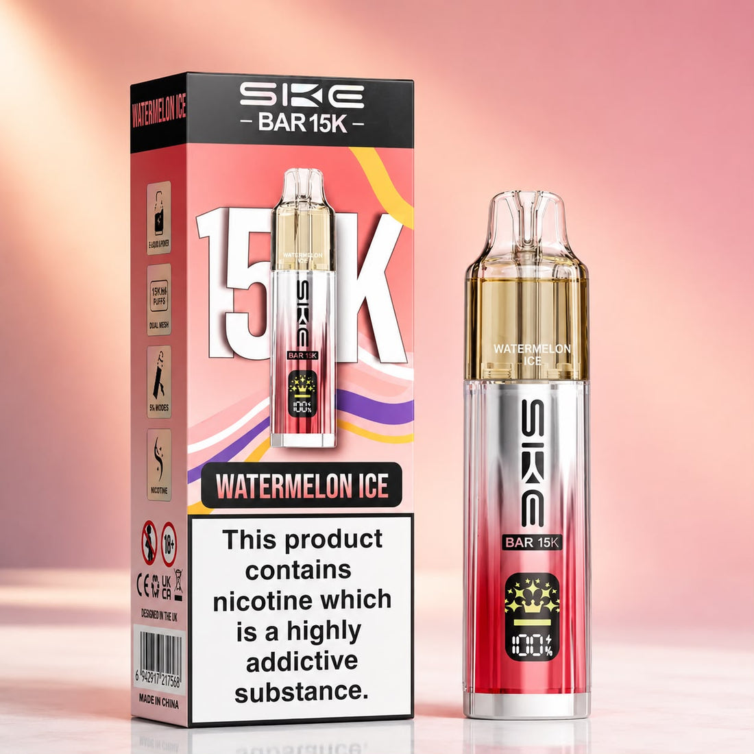 SKE Bar 15K Prefilled Vape Kit – Bold & Juicy Fruit Flavours
