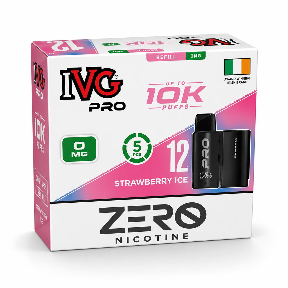 Ivg Pro 12 Zero Nicotine Prefilled Replacement Pods Pack Of 5