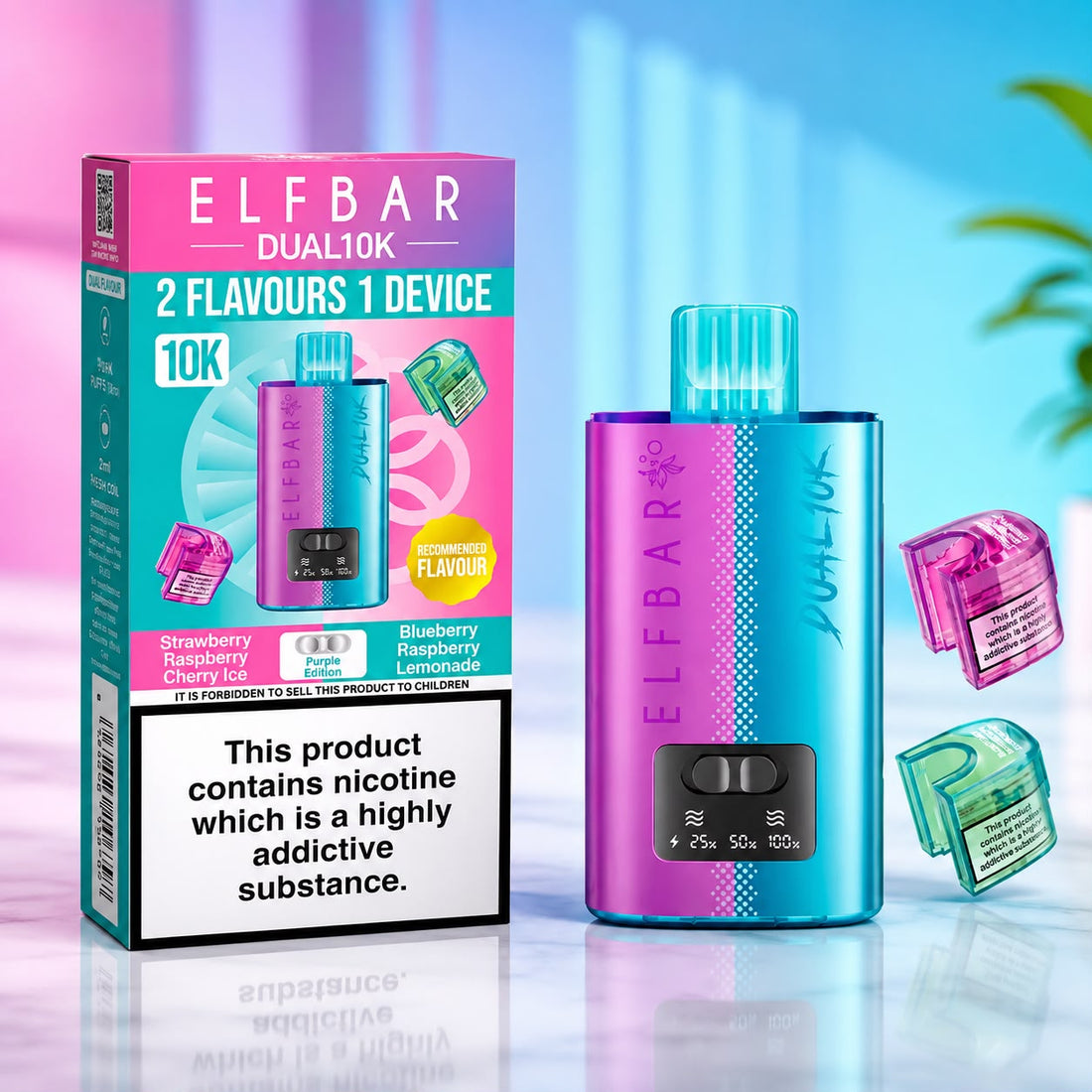 Elfbar Dual Flavors 10K Prefilled Vape Kit - Up to 10,000 Puffs - Single